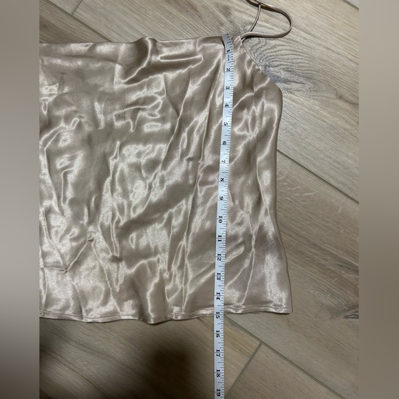 NWT Zara Gold Silky Drape Front Tank - Size M - Picture 10 of 11